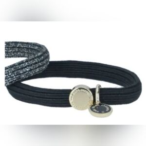 Marc By Marc Jacobs Black Hair Tie with Gold Charm